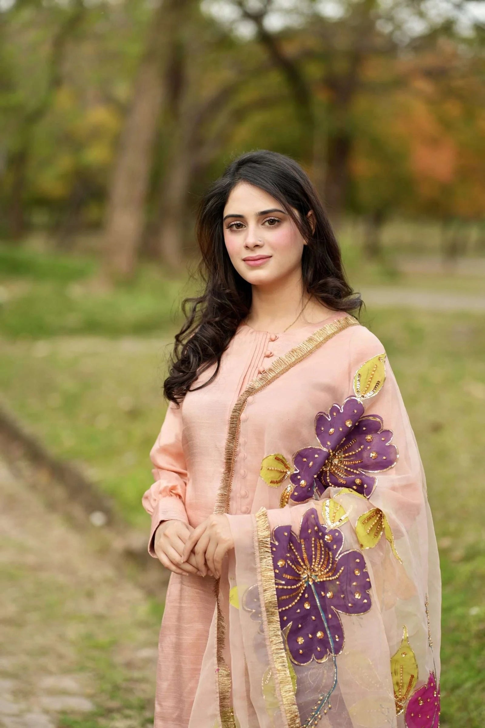 Divine Silk Drape 3 piece Raw Silk stitched