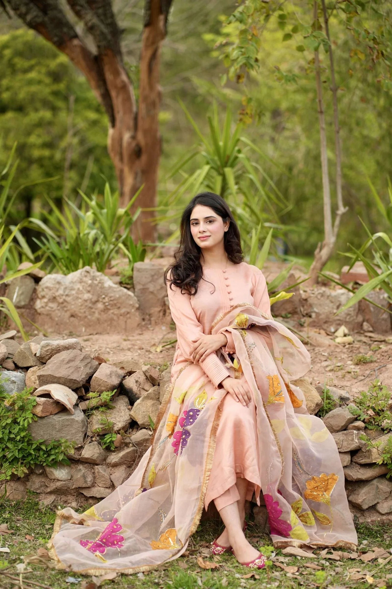 Divine Silk Drape 3 piece Raw Silk unstitched