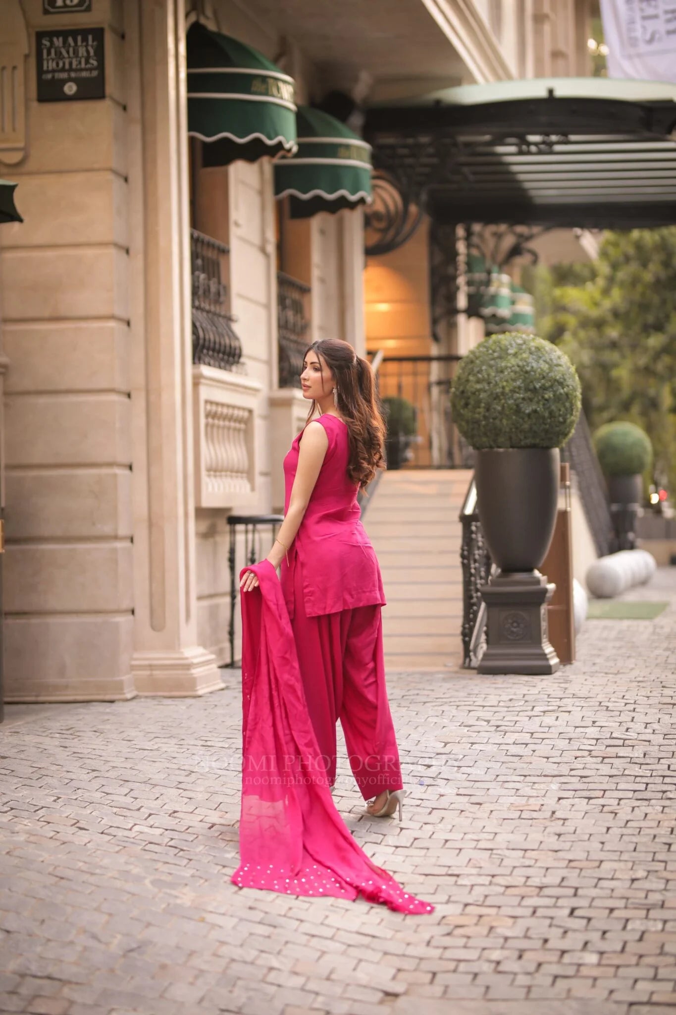 Farshi Shalwar Hot Pink