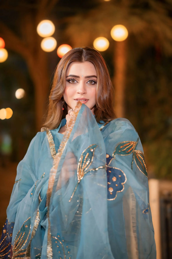 Divine Silk Drape 3 piece Raw Silk unstitched