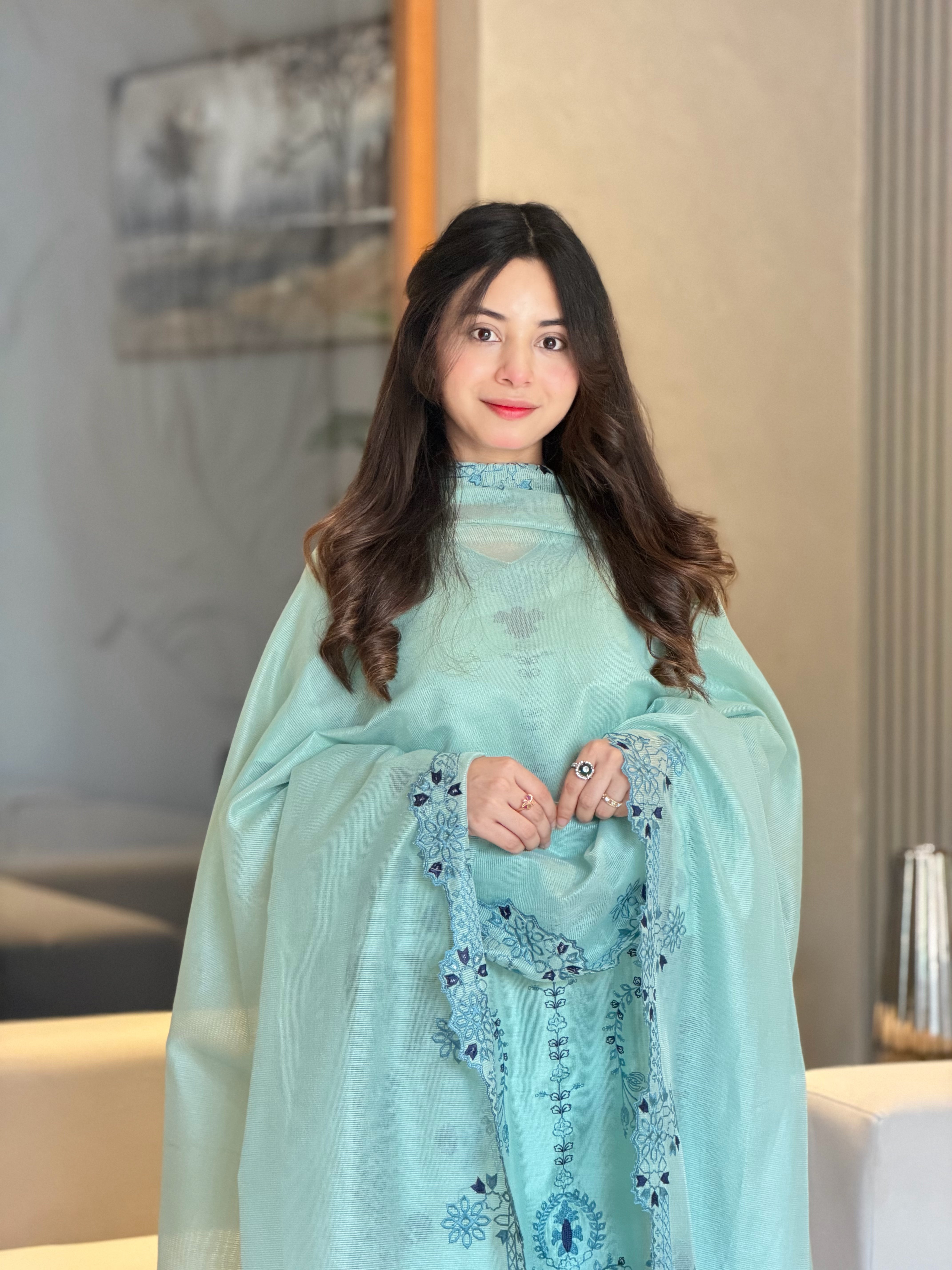 Timeless Mint Green Kaftan