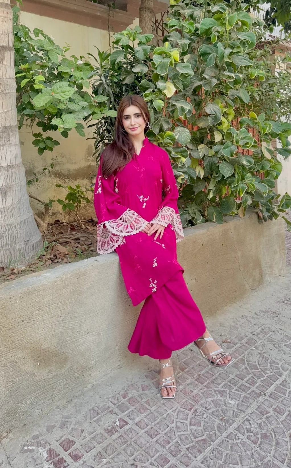 Forever Style Pink Stitched